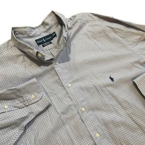 Ralph‎ Lauren Mens Plaid Button Down Long Sleeve Classic Fit Shirt Size 20
Big